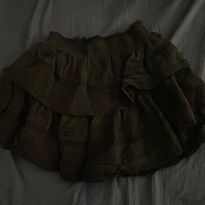 Aerie Rock n Ruffle Skort Black